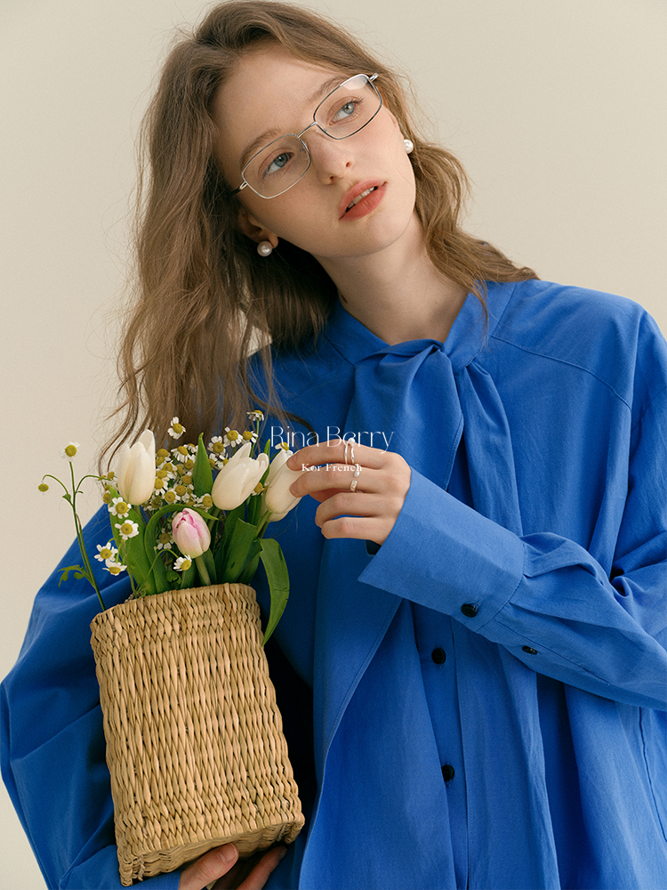 Statement Tie-Neck Shirt