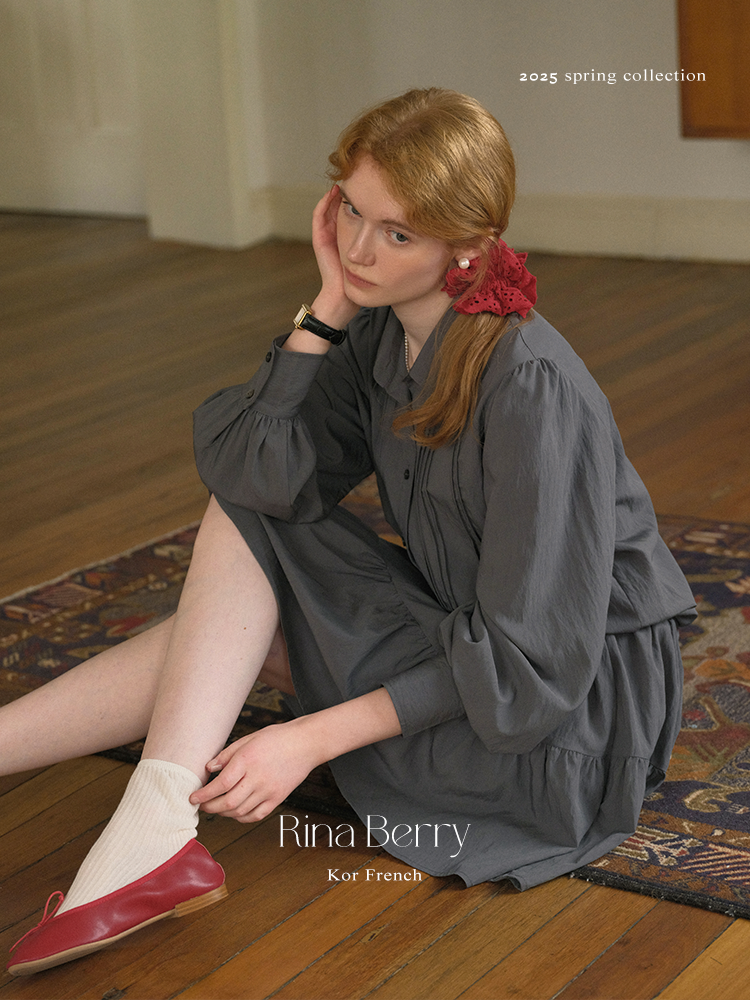 Puff Sleeve Pintuck Blouse And Matching Skirt