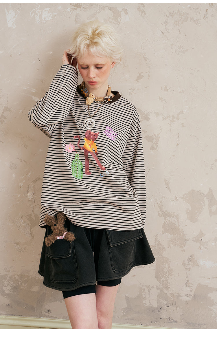 Adjustable Draped Sweat Skirt With Large Pockets