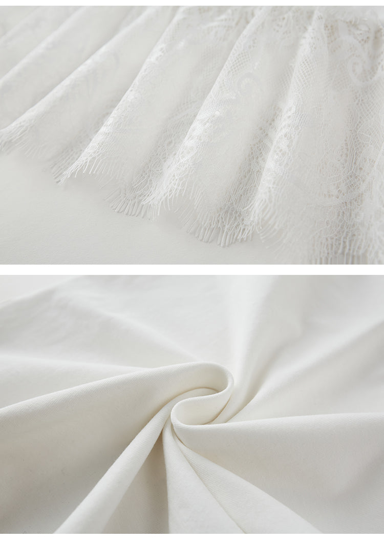 Elastic Lace-Trimmed Camisole Top