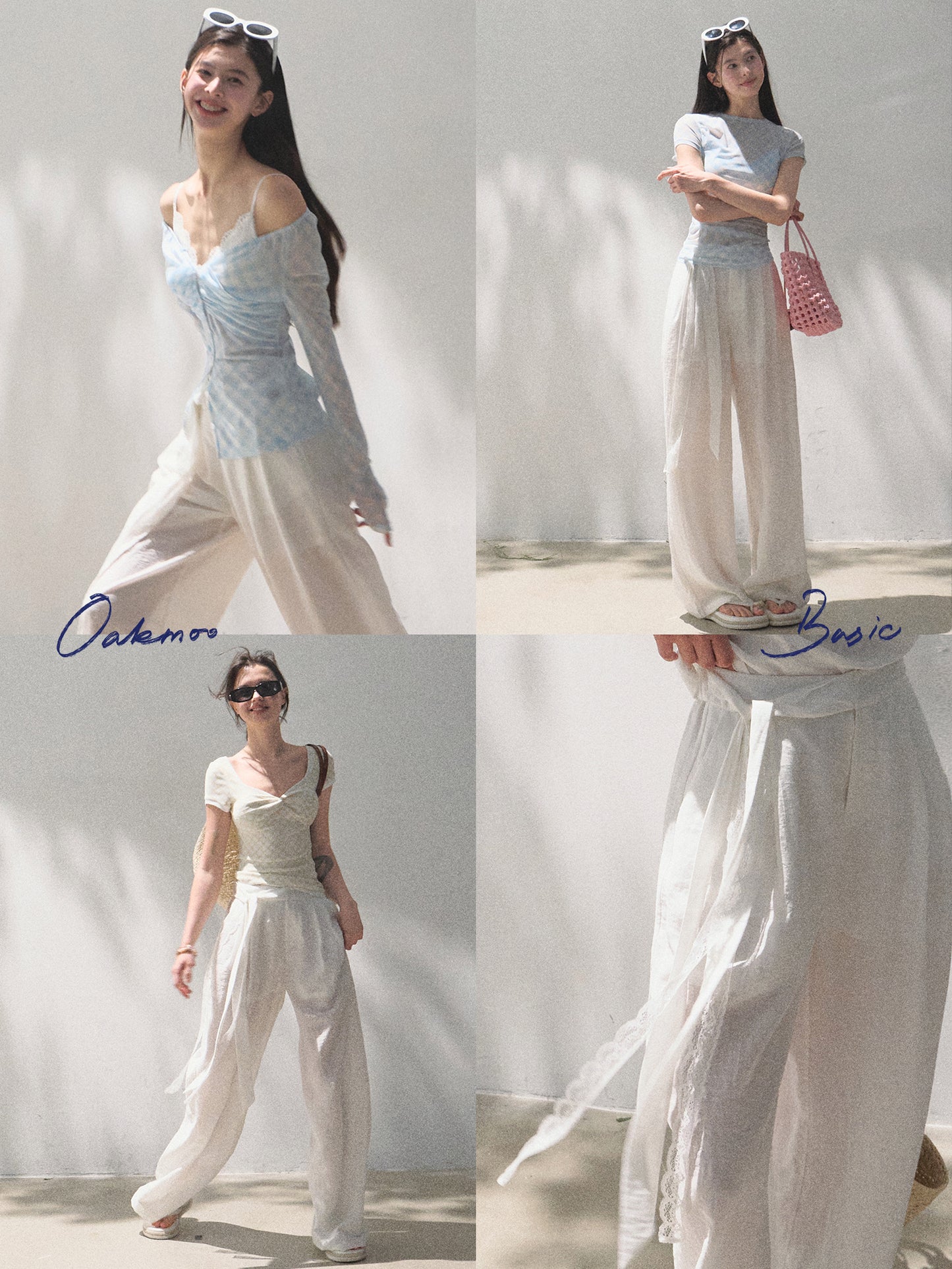Lightweight Off Shoulder Top And Wide Pants