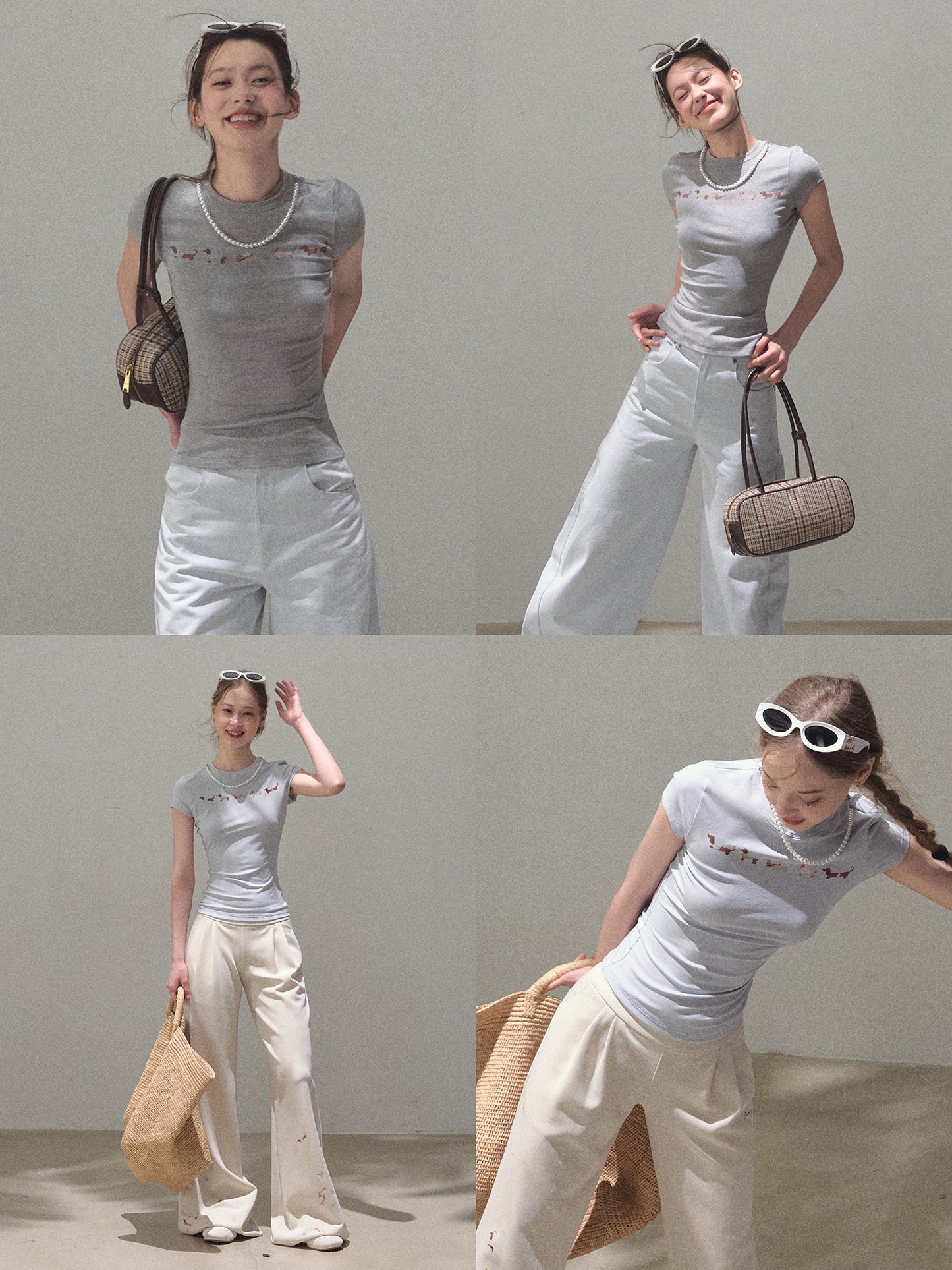 Slim Fit Puppy Print T-Shirt