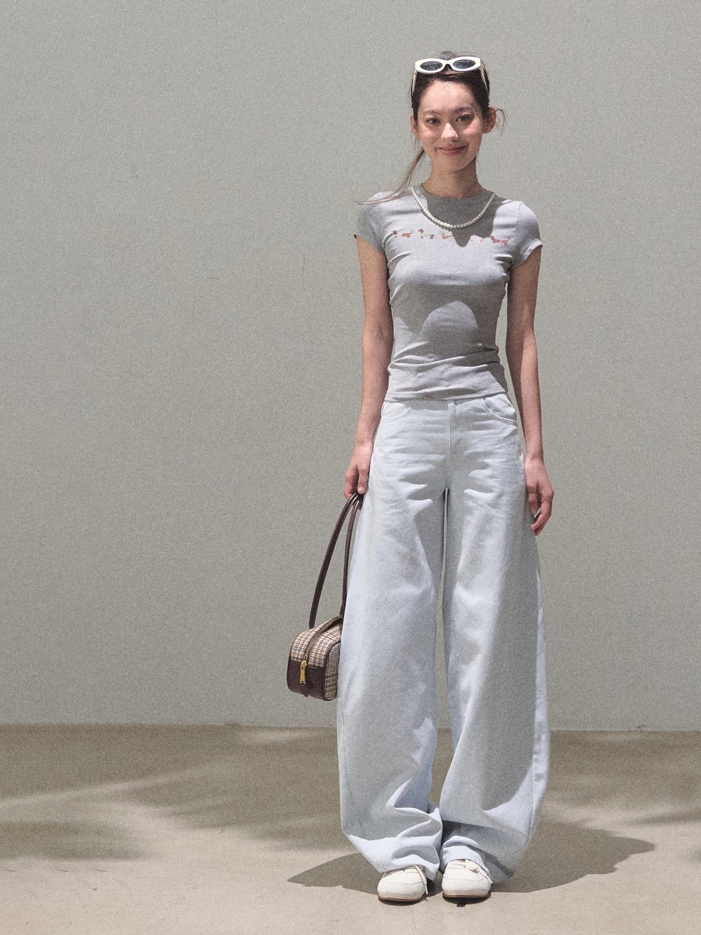 Slim Fit Puppy Print T-Shirt