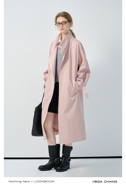 Spring Coat With Adjustable D-Ring Buckles