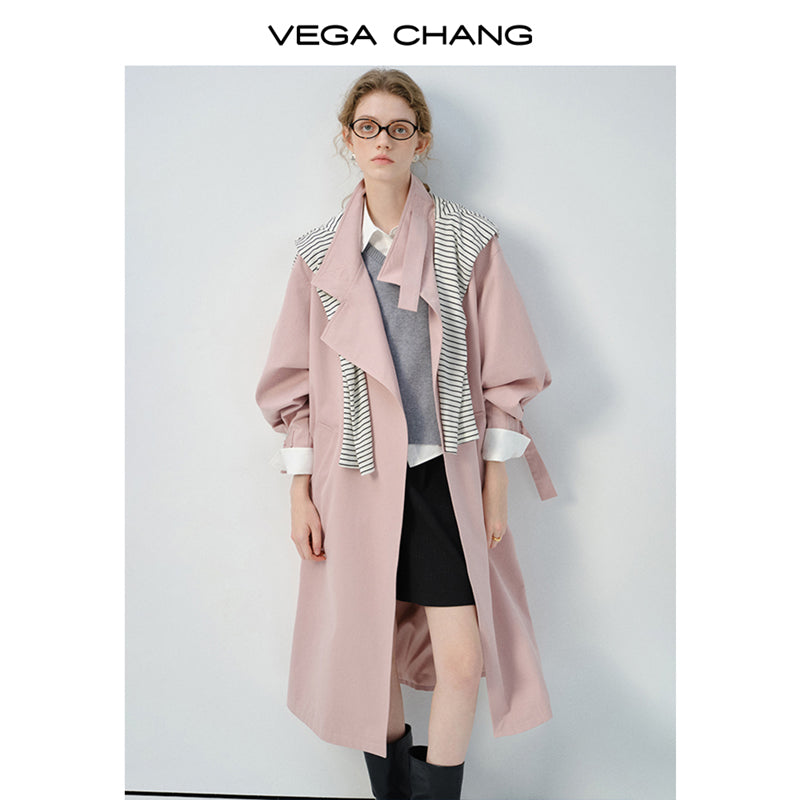 Spring Coat With Adjustable D-Ring Buckles