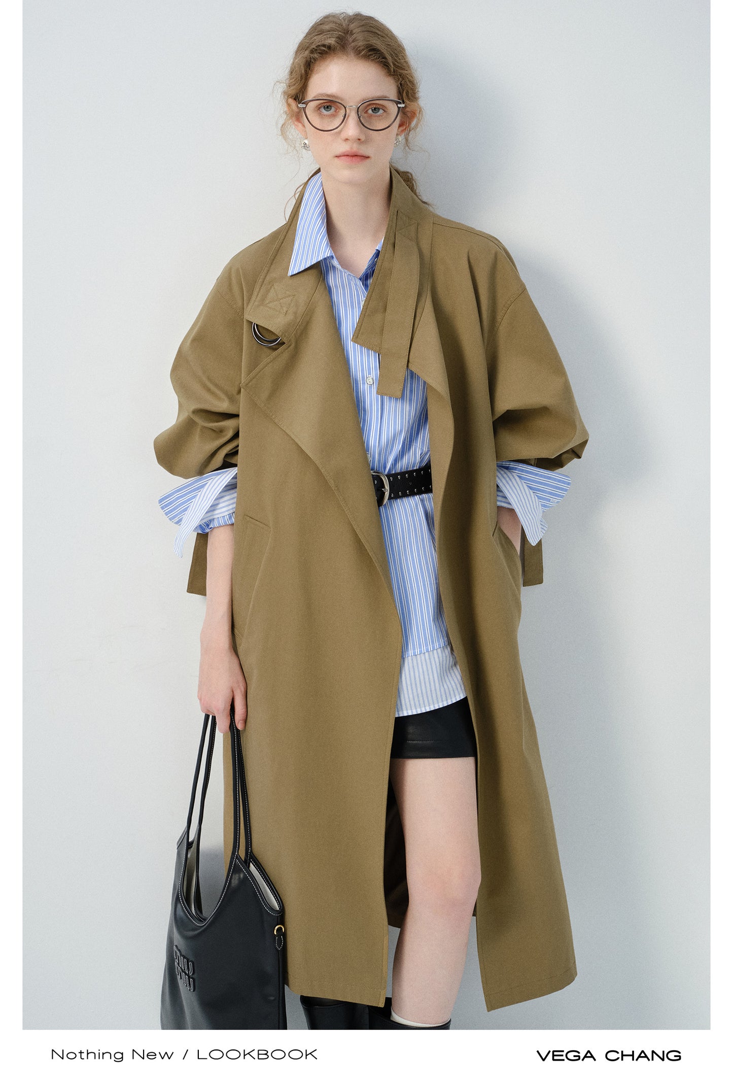 Spring Coat With Adjustable D-Ring Buckles