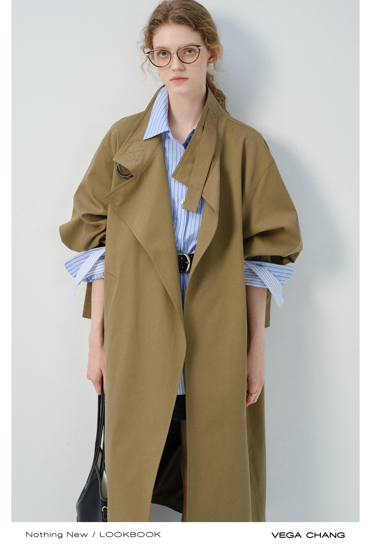 Spring Coat With Adjustable D-Ring Buckles
