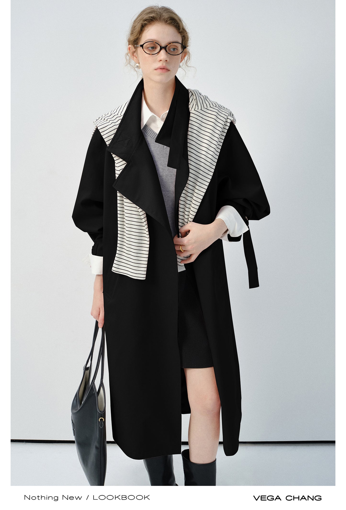 Spring Coat With Adjustable D-Ring Buckles