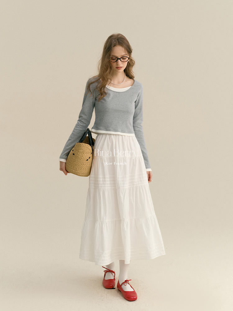 Faux Layered Casual T-Shirt