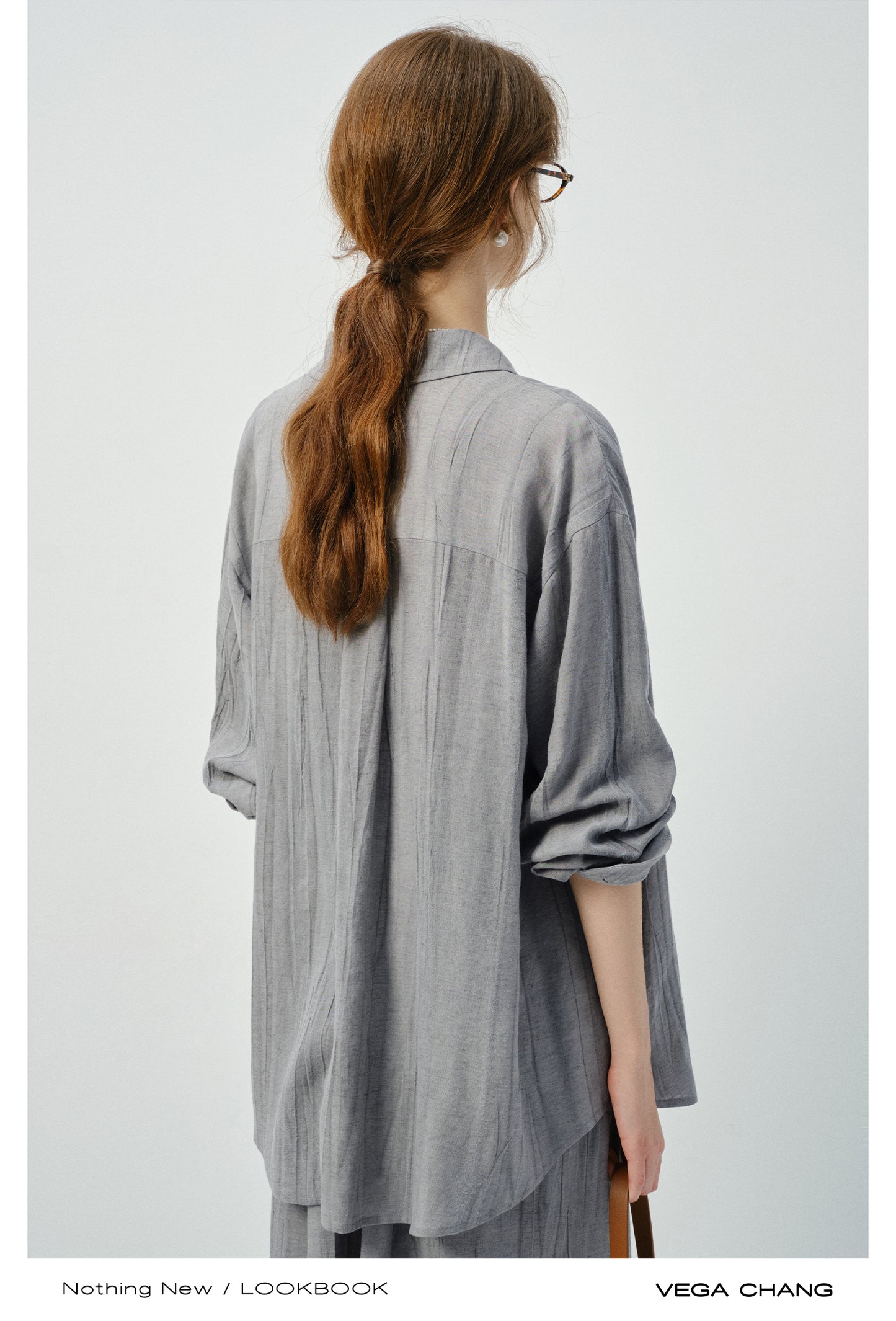 Linen Blend Minimal Draped Shirt & Pants