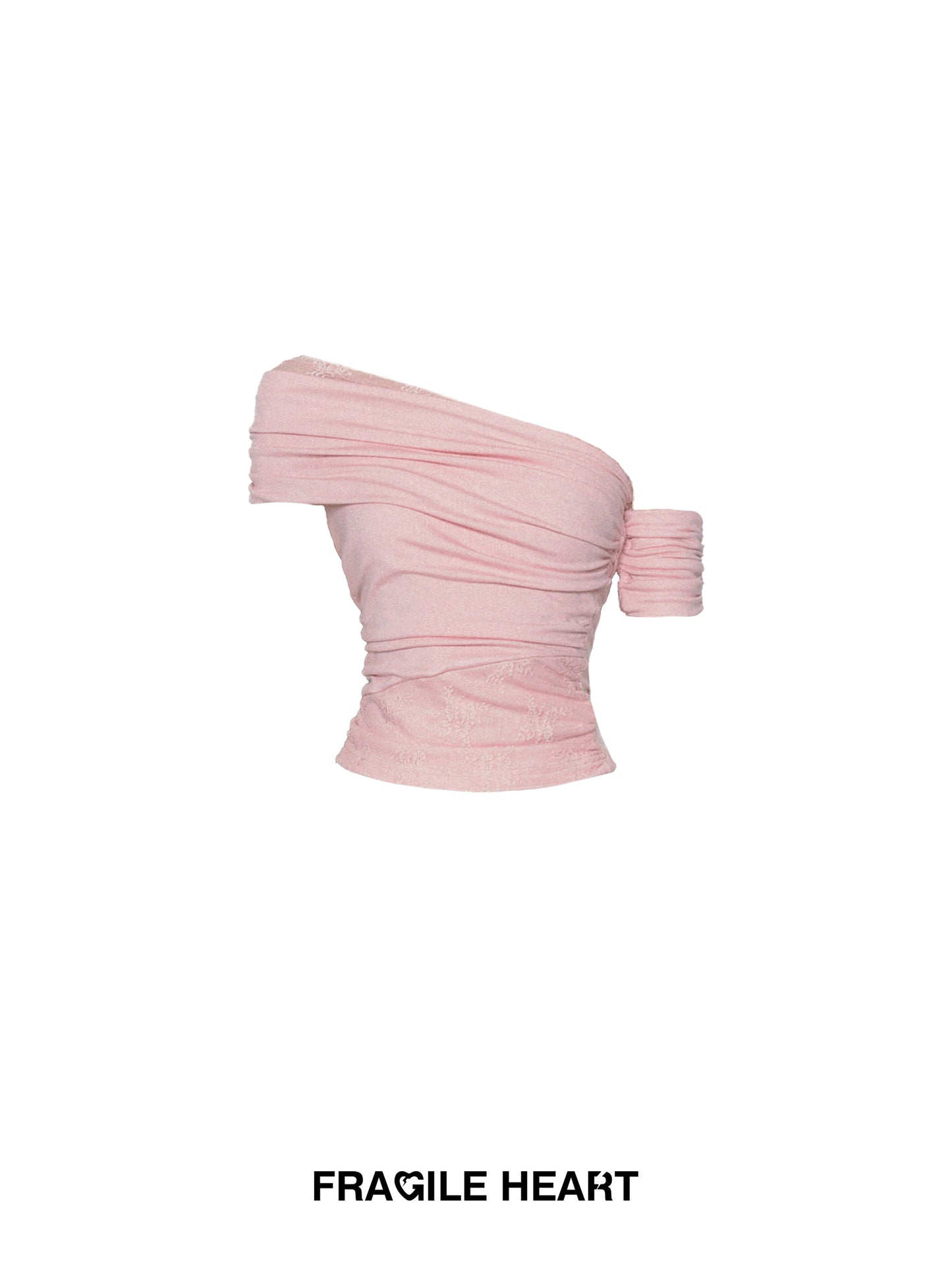 Asymmetric Ruched Off-Shoulder Top