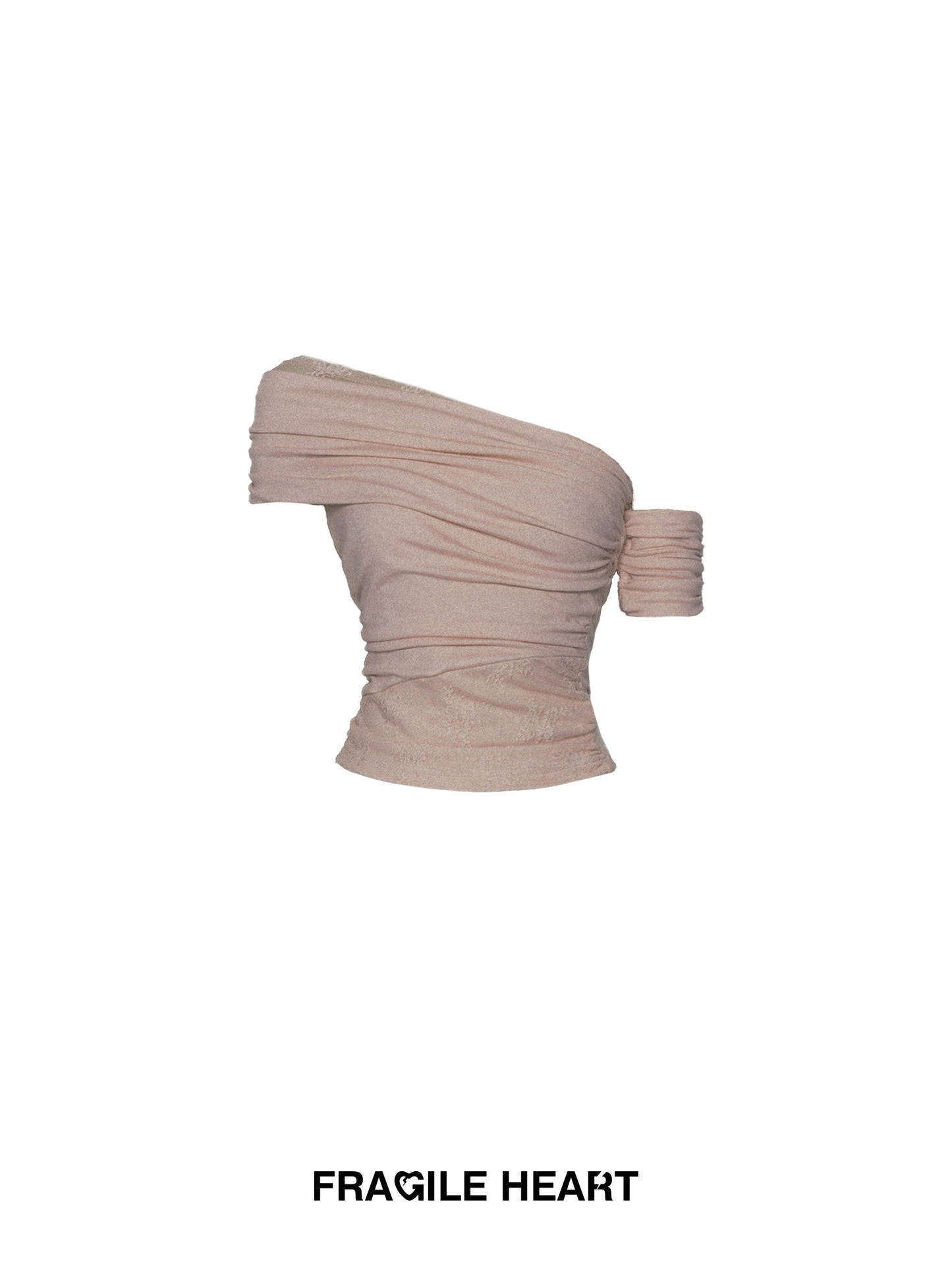 Asymmetric Ruched Off-Shoulder Top