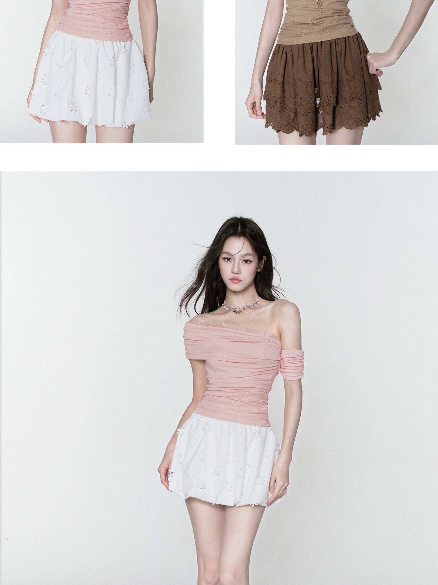 Asymmetric Ruched Off-Shoulder Top