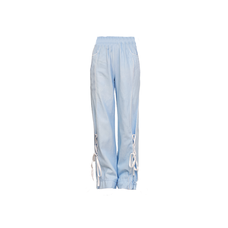Ballet-Inspired Lace-Up Pants With Drawstring