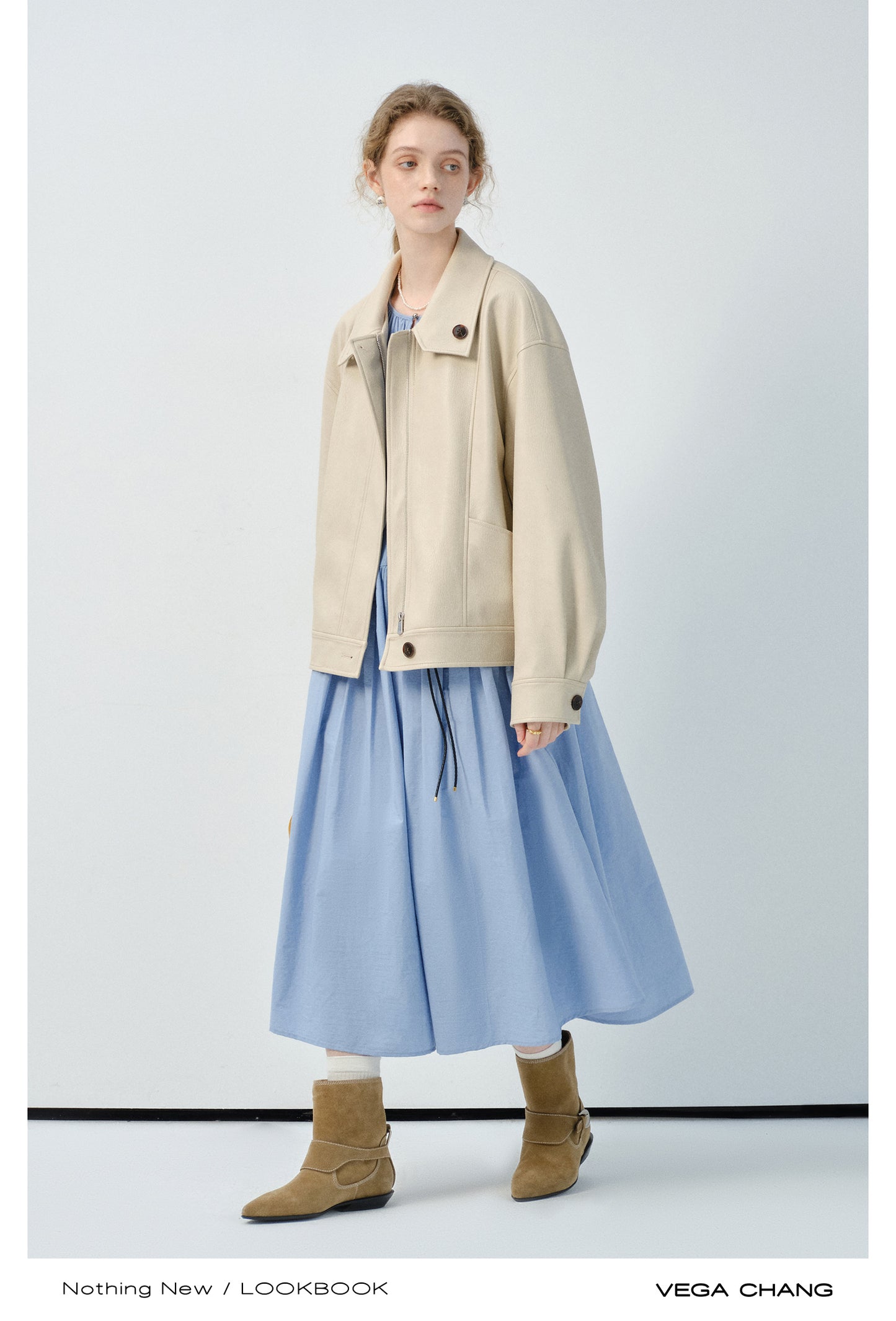 Oversized Drop Shoulder Faux Leather Jacket