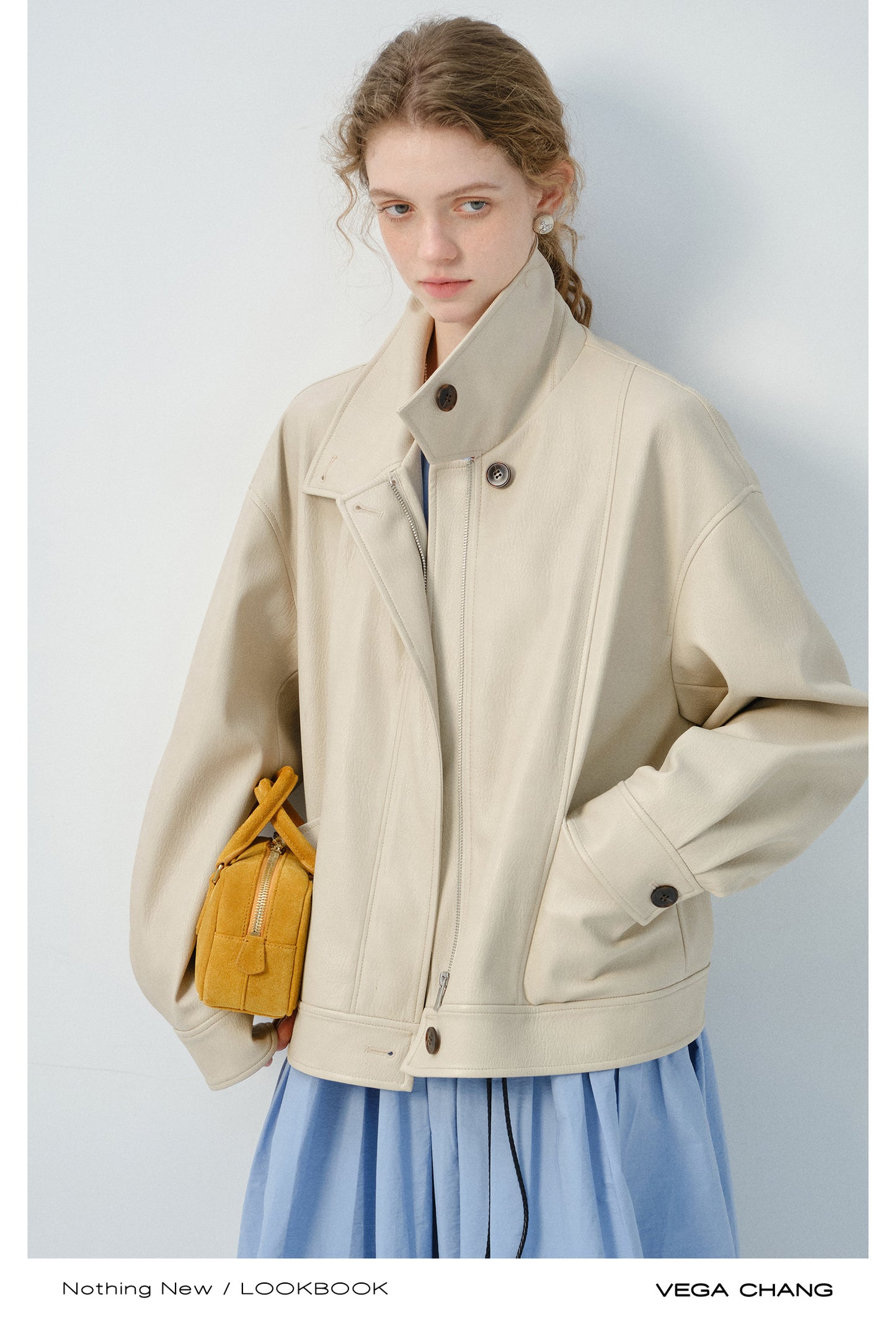 Oversized Drop Shoulder Faux Leather Jacket