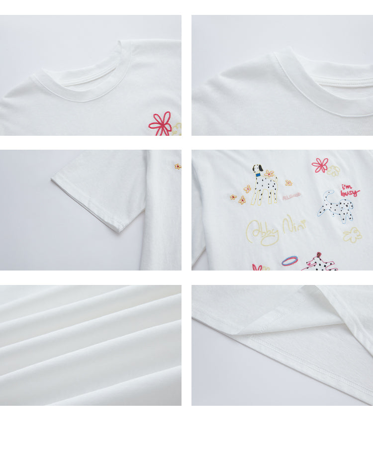 Puppy T-Shirt & Flutter Skirt