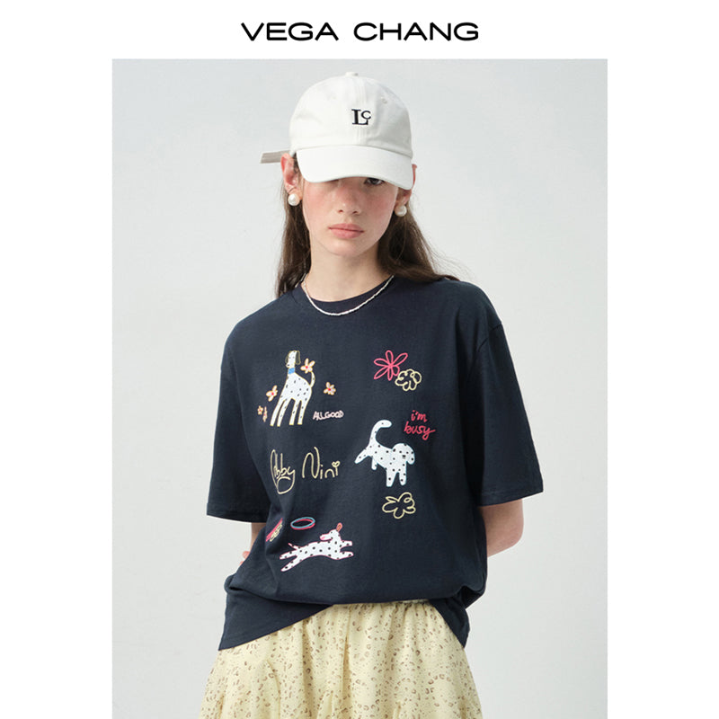Puppy T-Shirt & Flutter Skirt