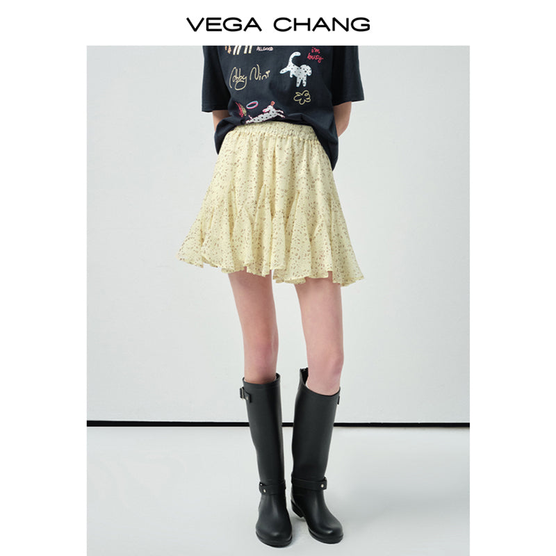 Puppy T-Shirt & Flutter Skirt