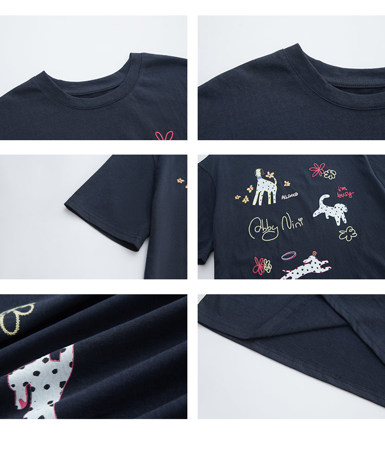 Puppy T-Shirt & Flutter Skirt
