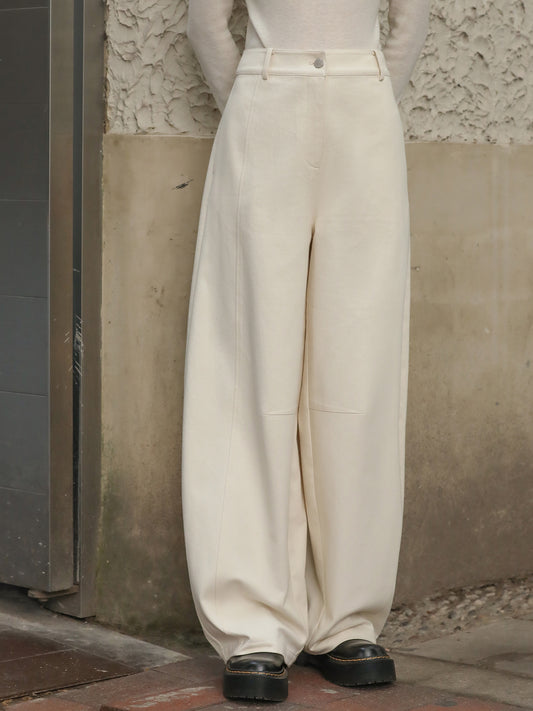 High Waist Loose Fit Scimitar Pants