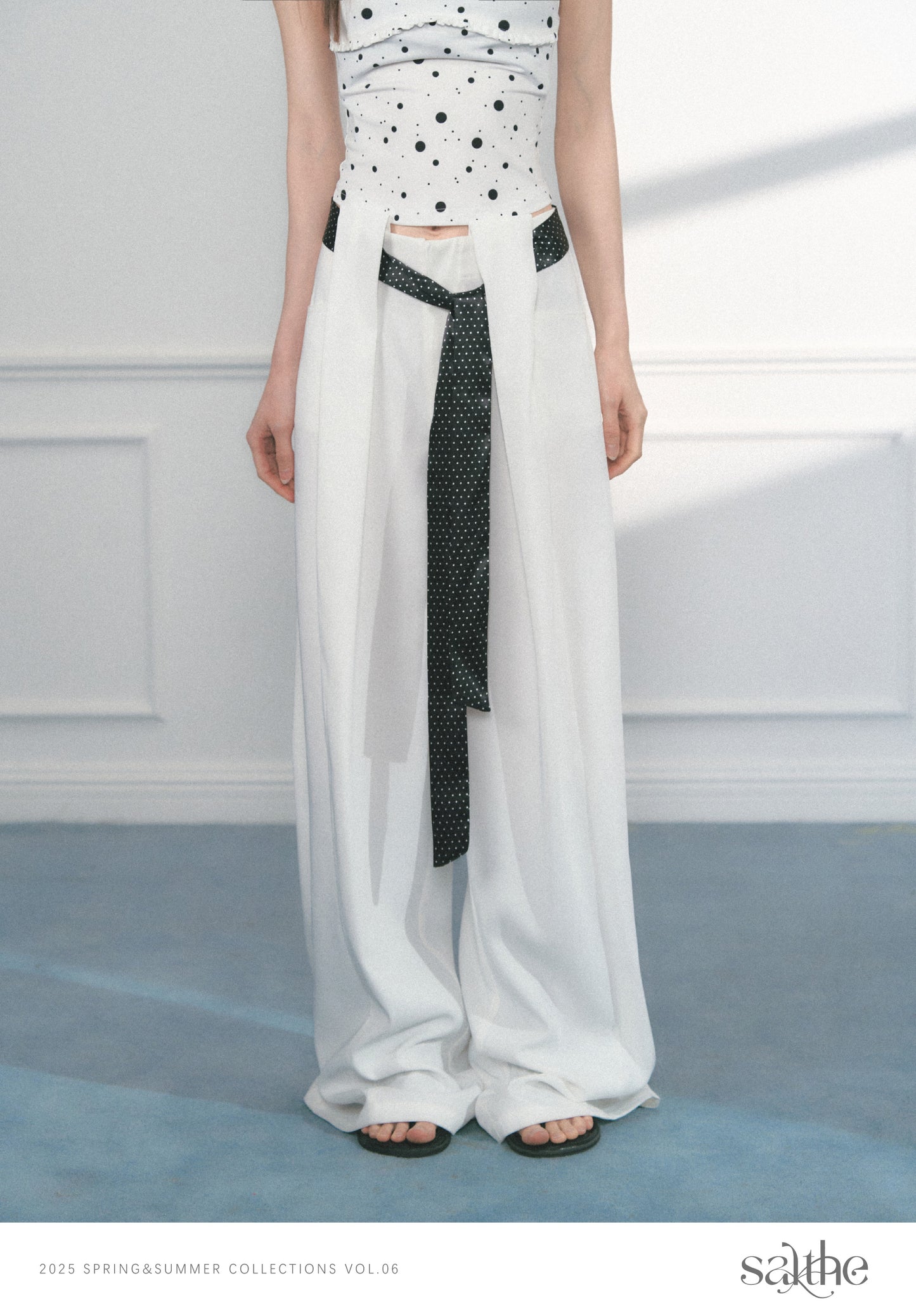 Wide-Leg Pants In Plain And Polka Dot Styles