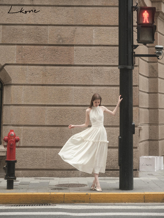 Sleeveless Tiered Dress With Gather Detail