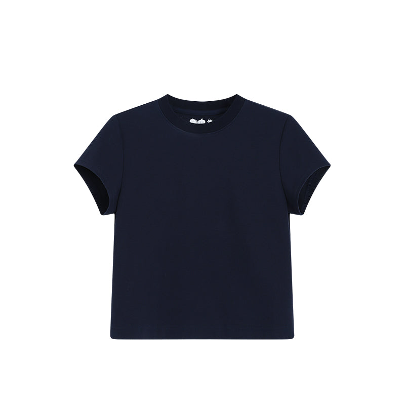 Basic Quick-Drying Cotton Blend T-Shirt