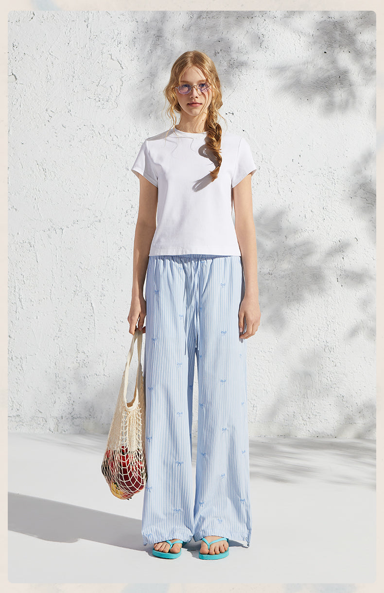 Basic Quick-Drying Cotton Blend T-Shirt