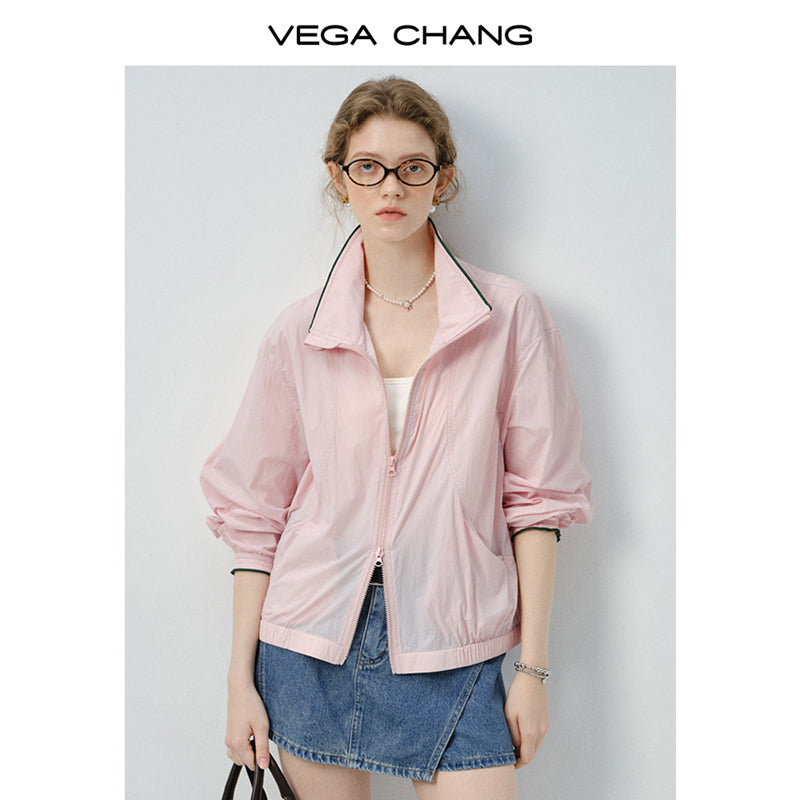 Lightweight UPF 50+ Sun Jacket With Contrast Trim