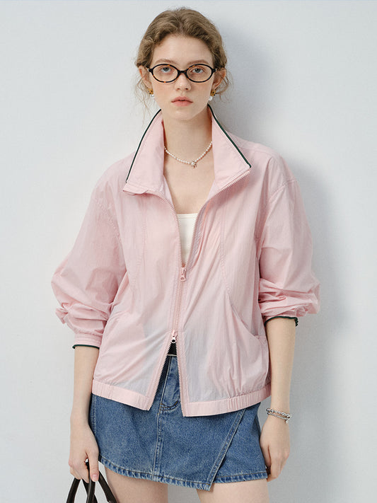 Lightweight UPF 50+ Sun Jacket With Contrast Trim