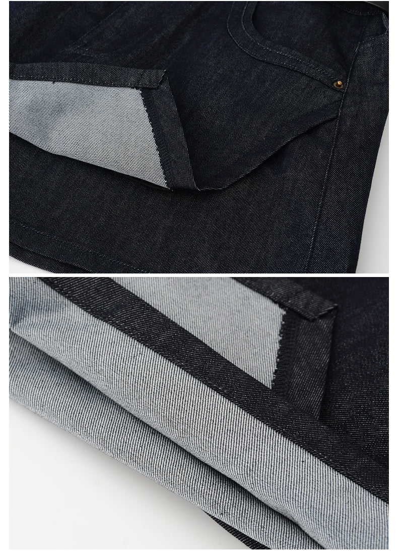 Asymmetric Overlap Mini Skirt