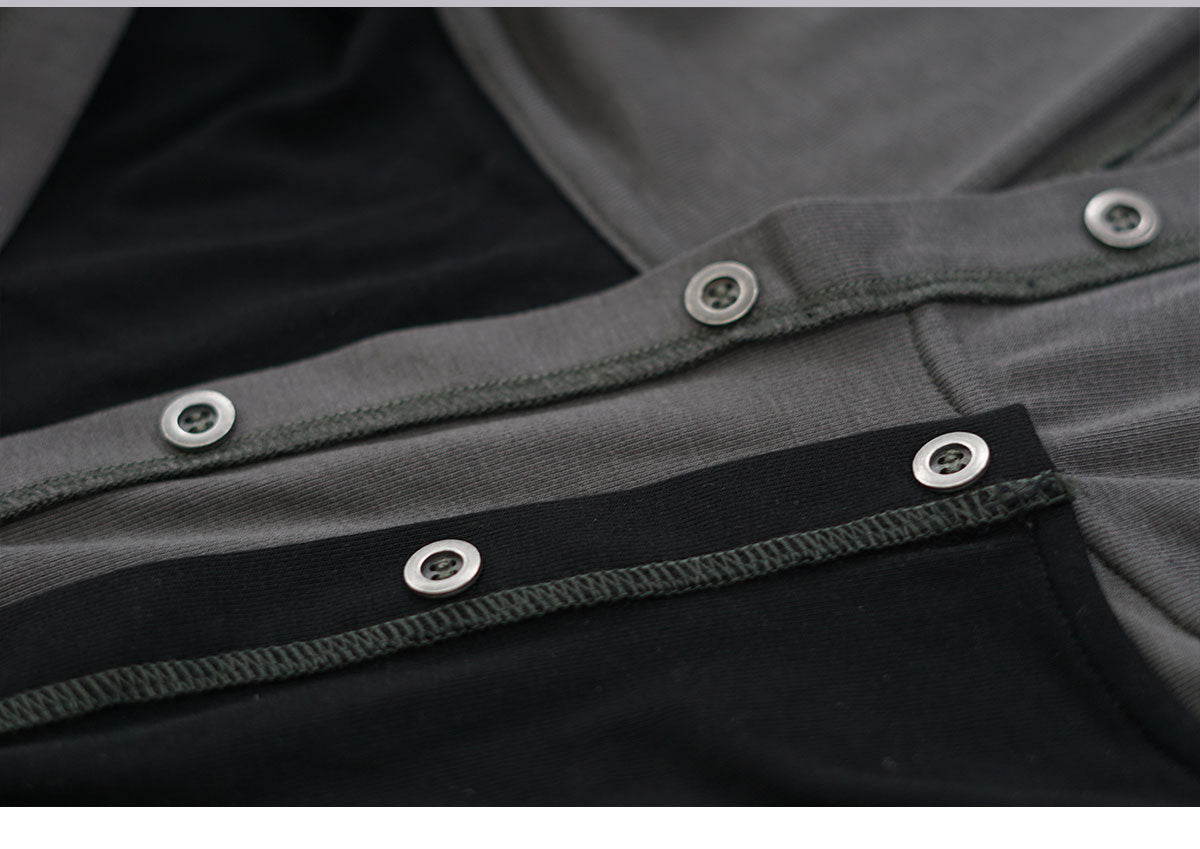 Punk Style Layered Hoodie Tee