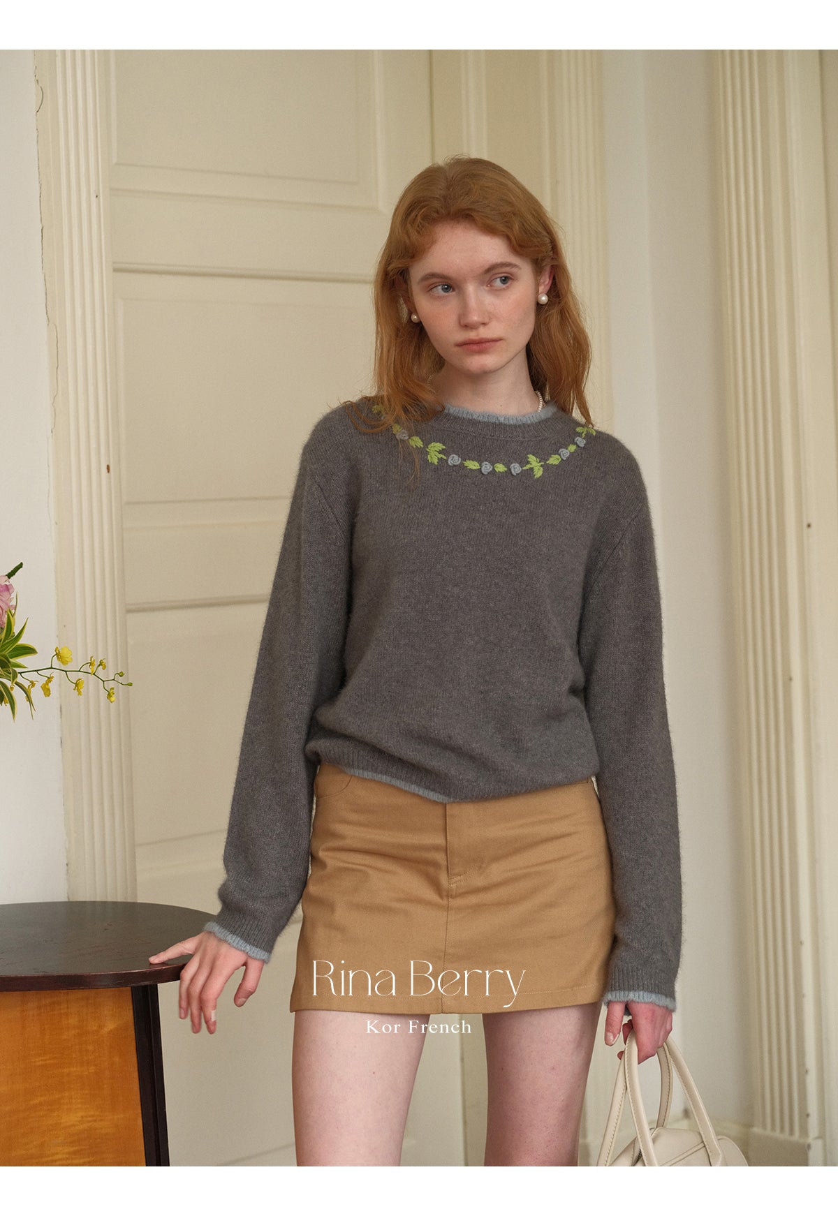 A-Line Cotton Mini Skirt