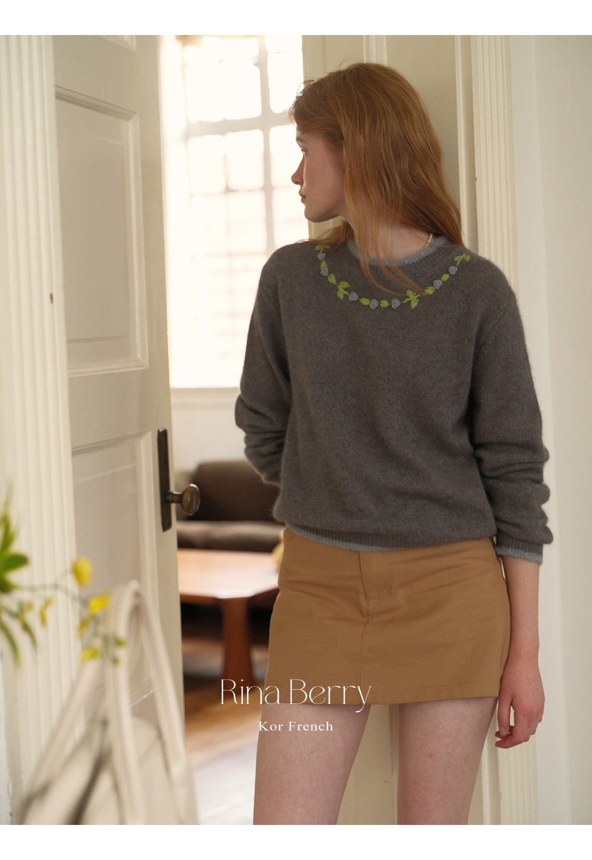 A-Line Cotton Mini Skirt