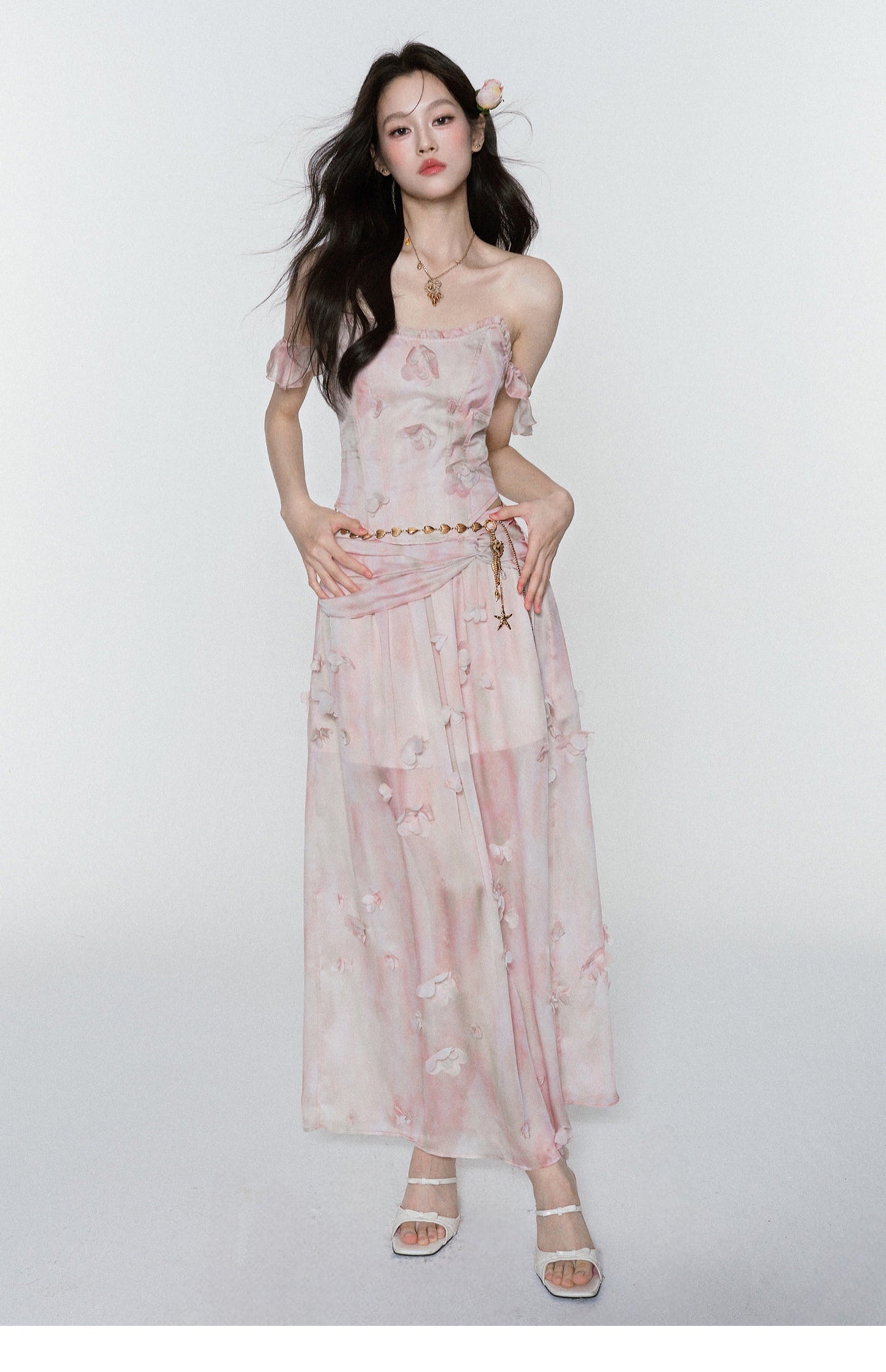 Gold-Tone Charm Chain Belt