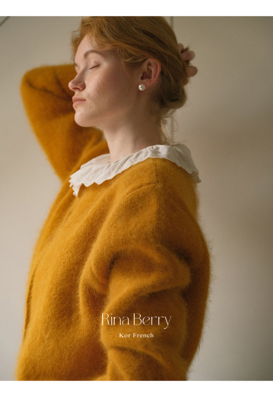 Fuzzy Soft-Touch Plain Cardigan