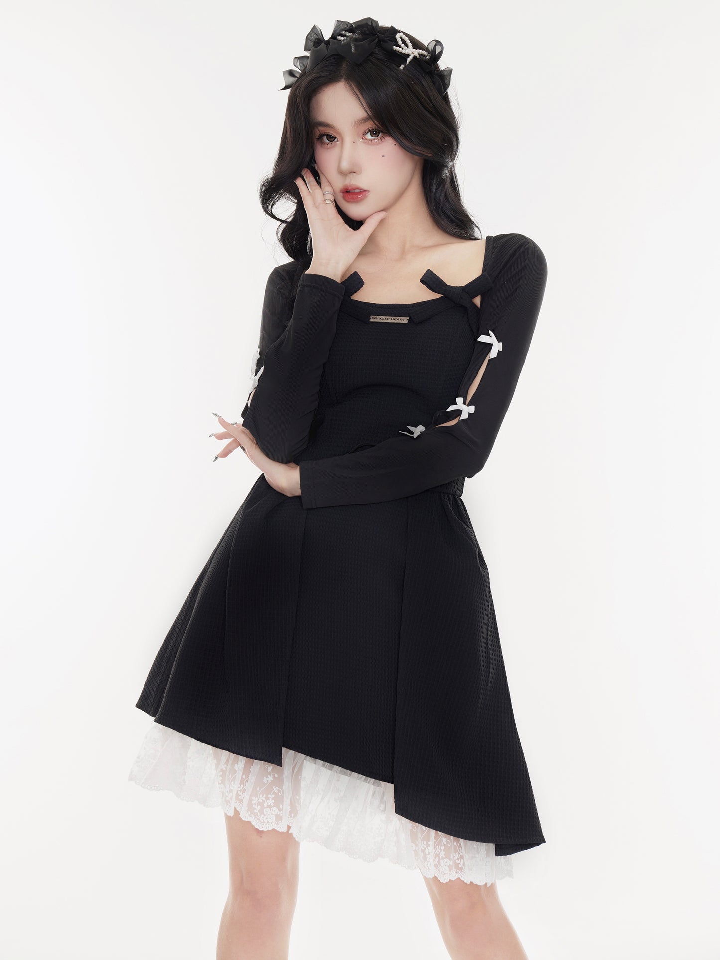 Bolero Cardigan Adorned With Bows