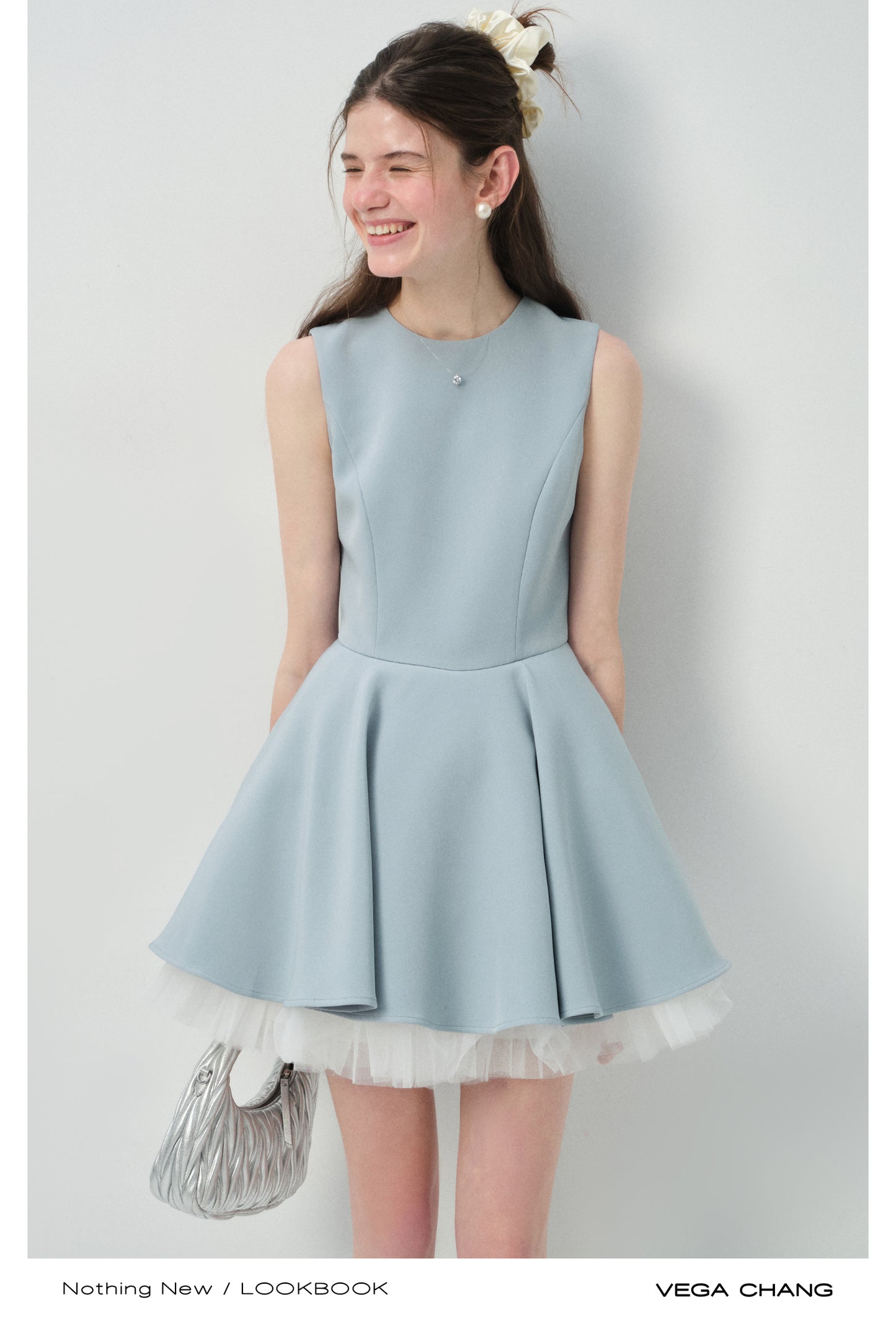 Tulle-Lined Full Skirt Sleeveless Dress