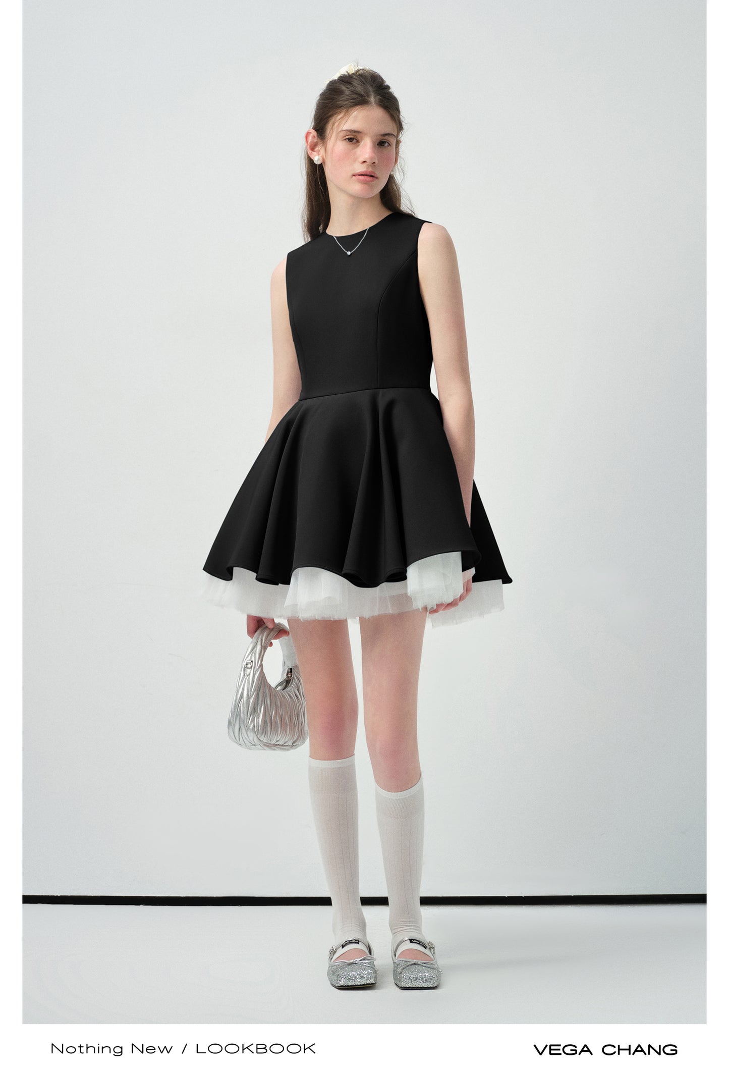Tulle-Lined Full Skirt Sleeveless Dress