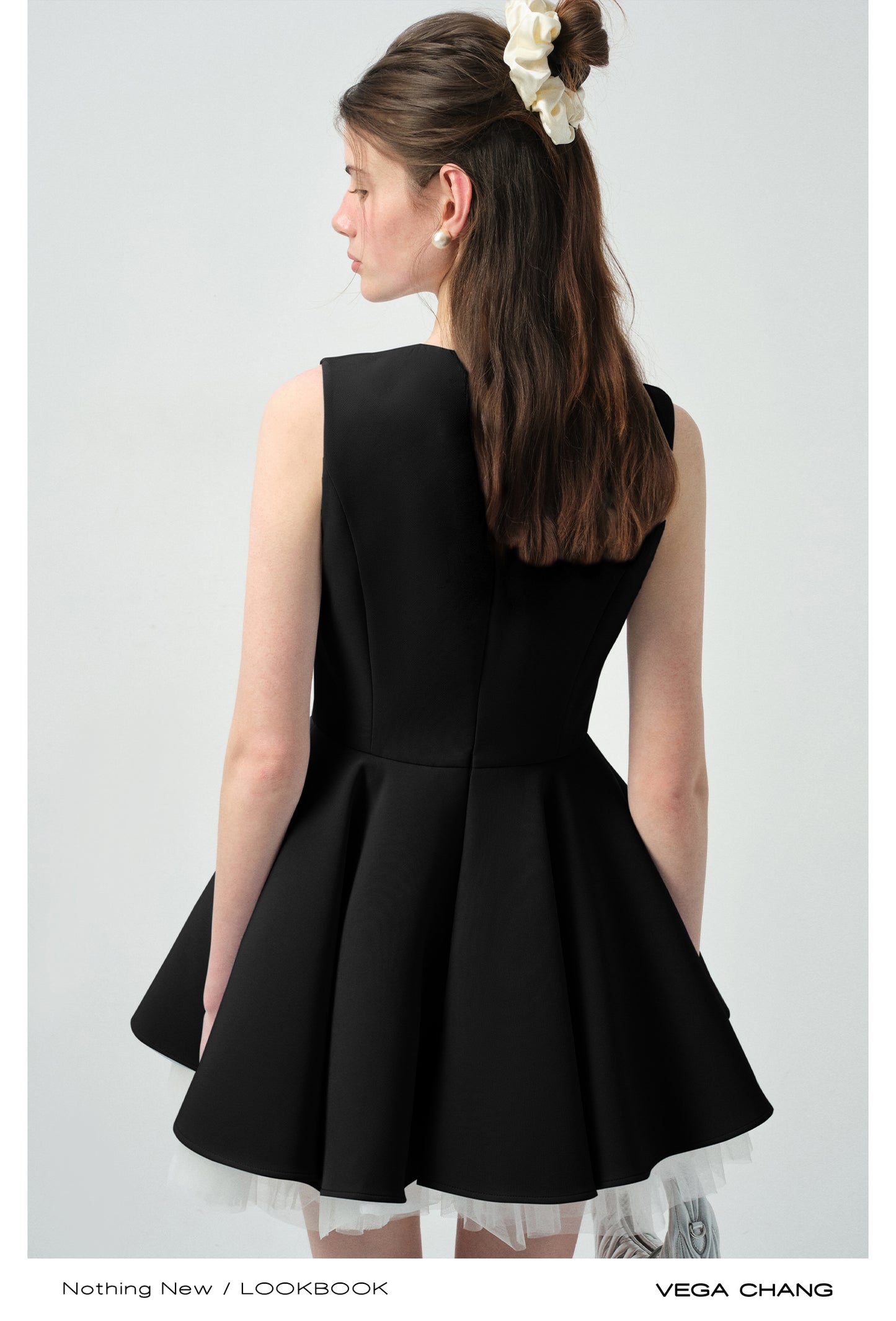 Tulle-Lined Full Skirt Sleeveless Dress