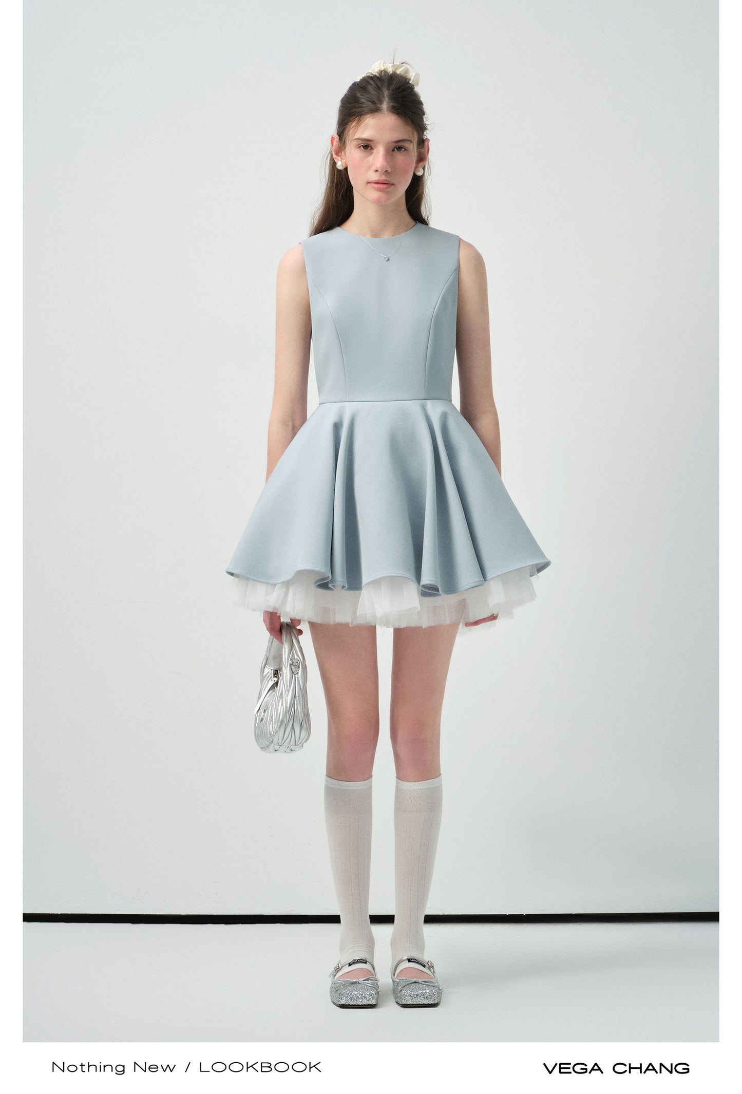Tulle-Lined Full Skirt Sleeveless Dress