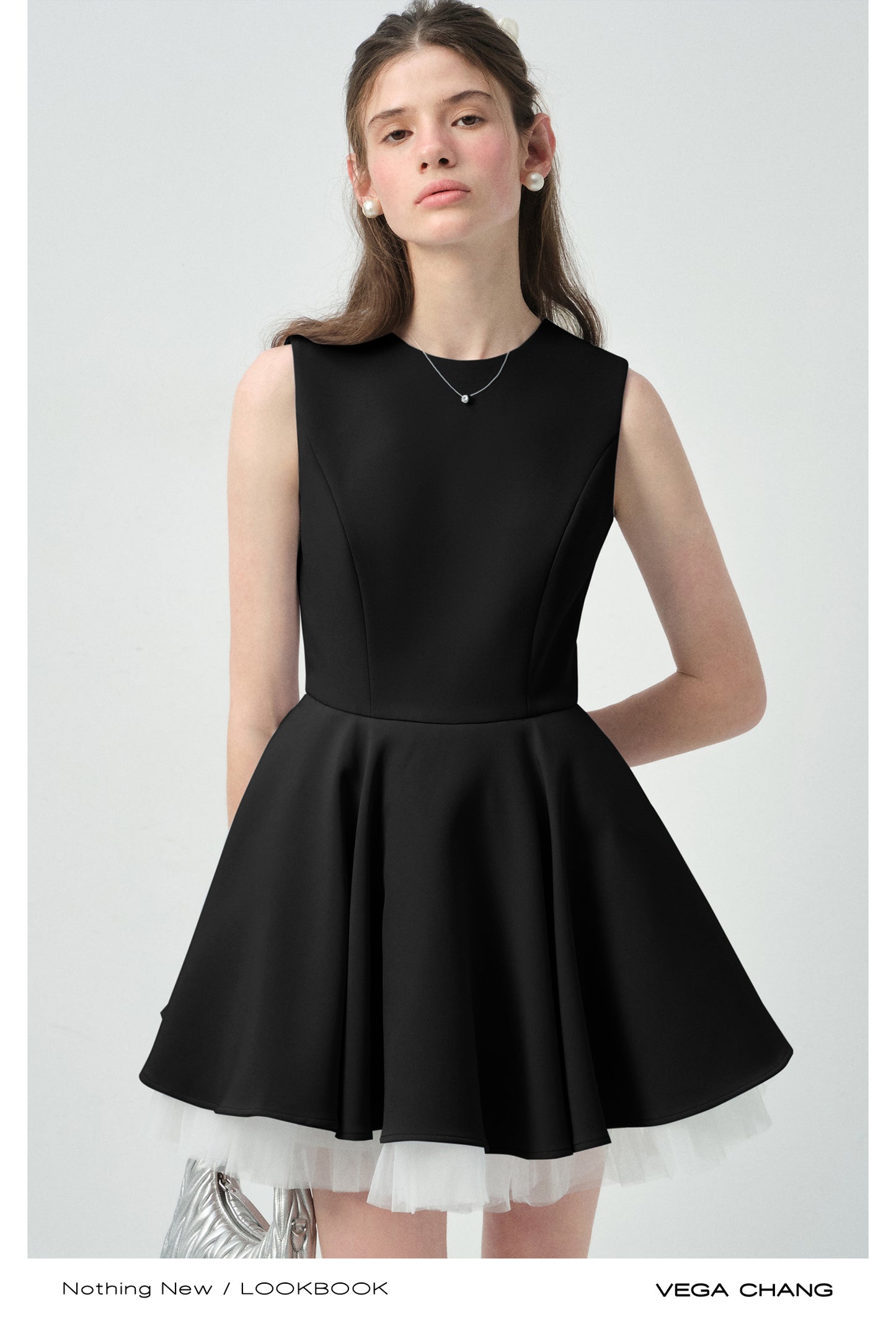 Tulle-Lined Full Skirt Sleeveless Dress