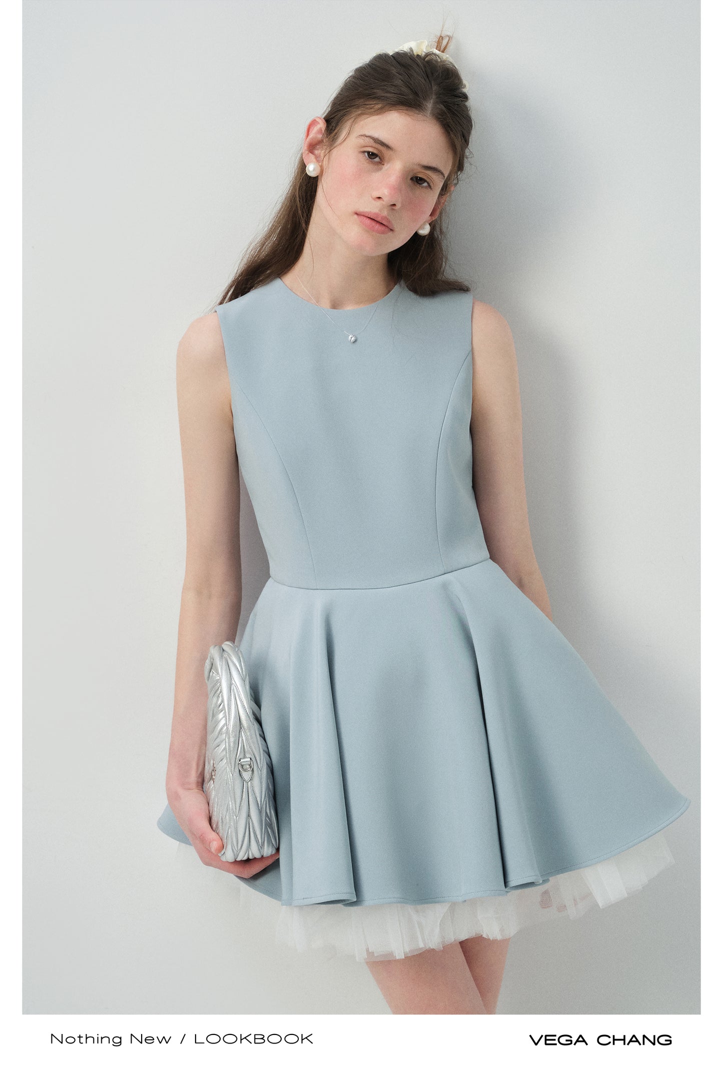 Tulle-Lined Full Skirt Sleeveless Dress
