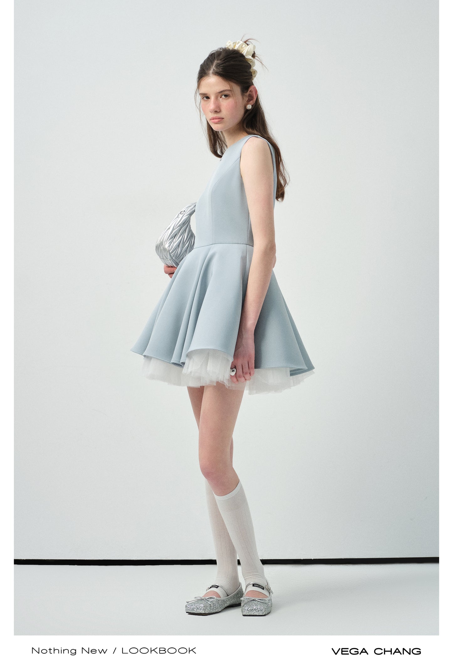 Tulle-Lined Full Skirt Sleeveless Dress