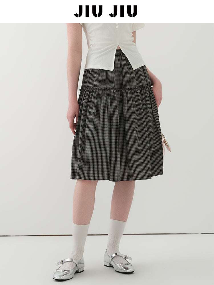 2-Tier Gathered Flare Skirt In 3 Variations