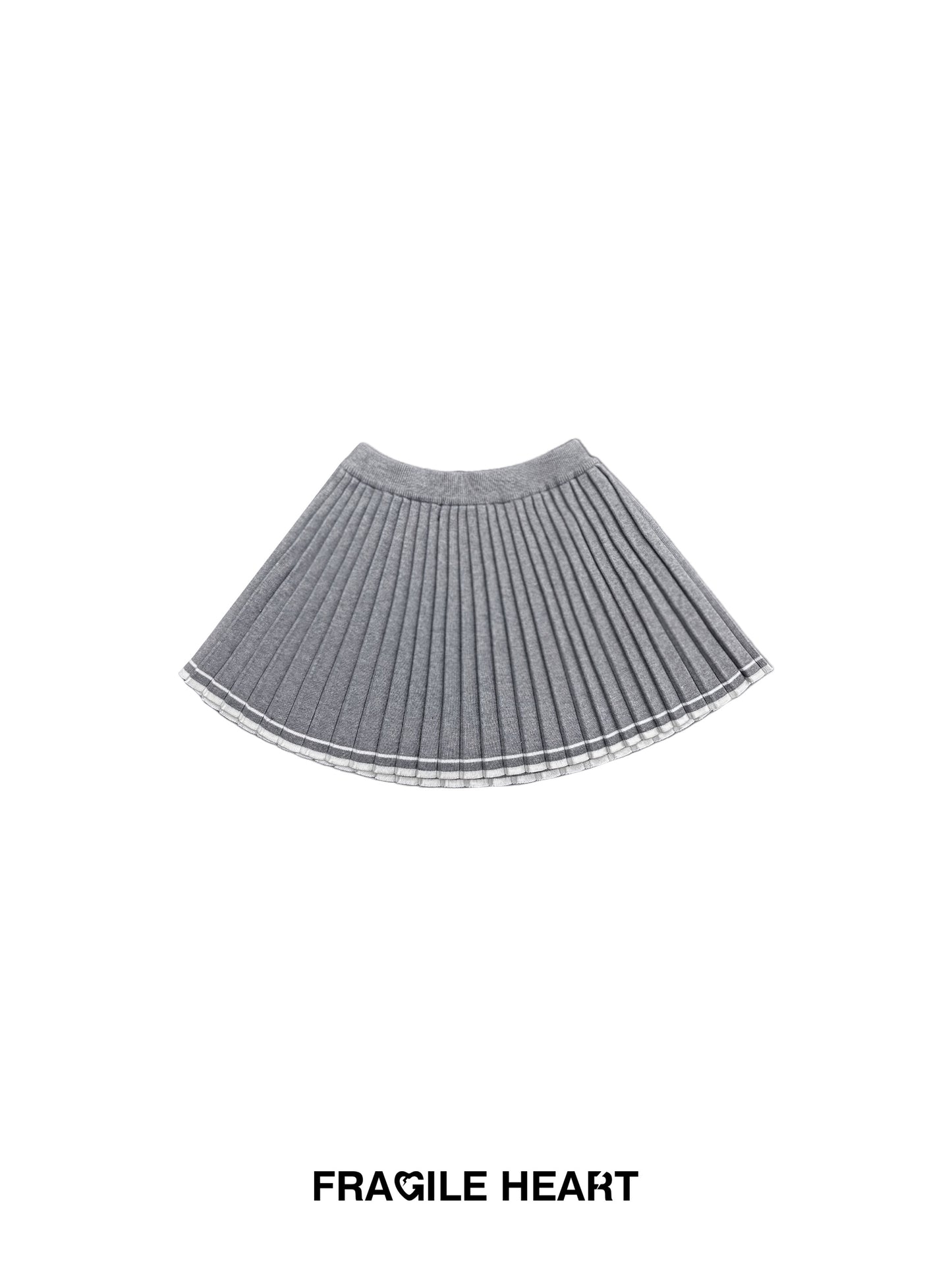 V-Neck Cable-Knit Top And Pleated A-Line Skirt