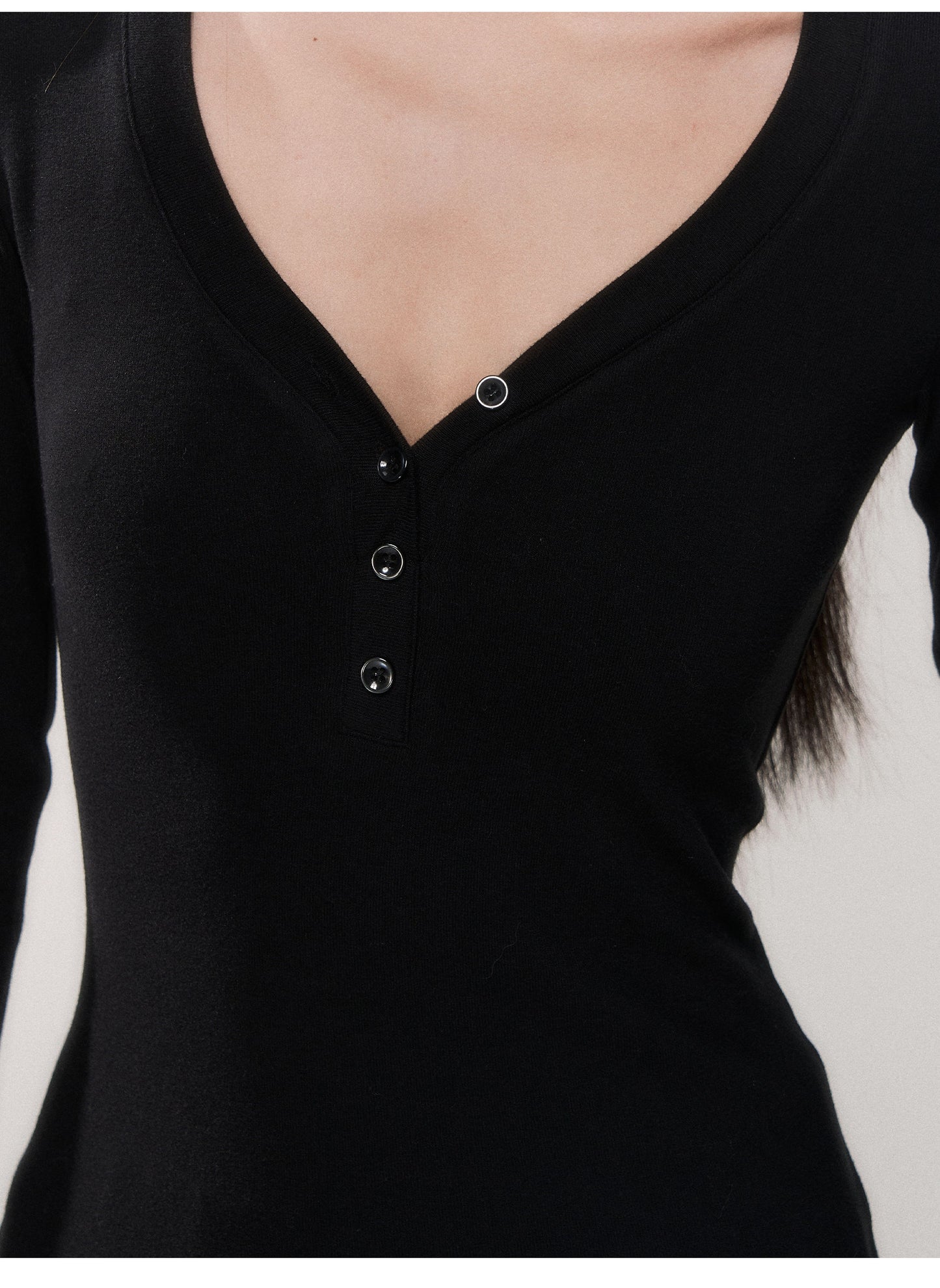 Slim-Fit V-Neck Base Layer Top
