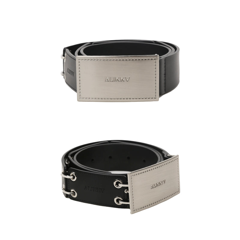 Cow Leather Belt With Metal Links