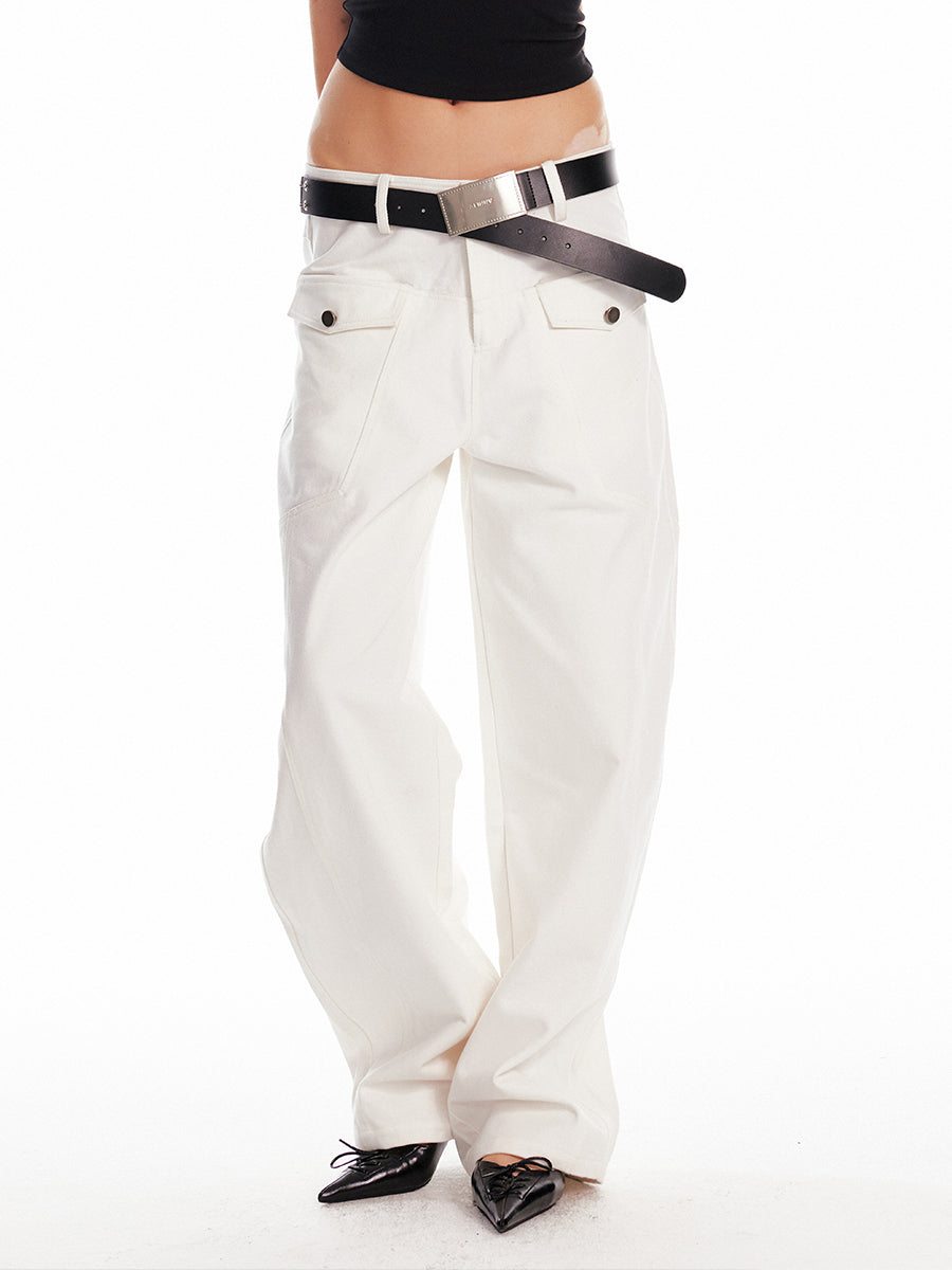 Cow Leather Belt With Metal Links